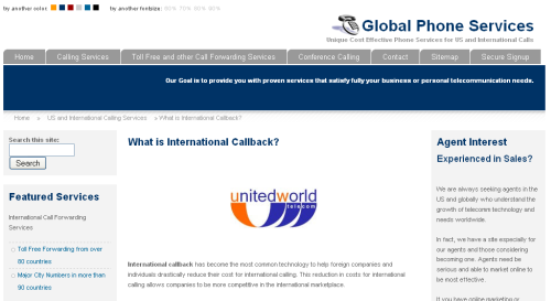 Callback internazionale